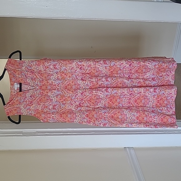 J. Jill Dresses & Skirts - J. Jill Sleeveless V-Neck Linen Mid-Length Summer Dress Womens Sz Petitie Small